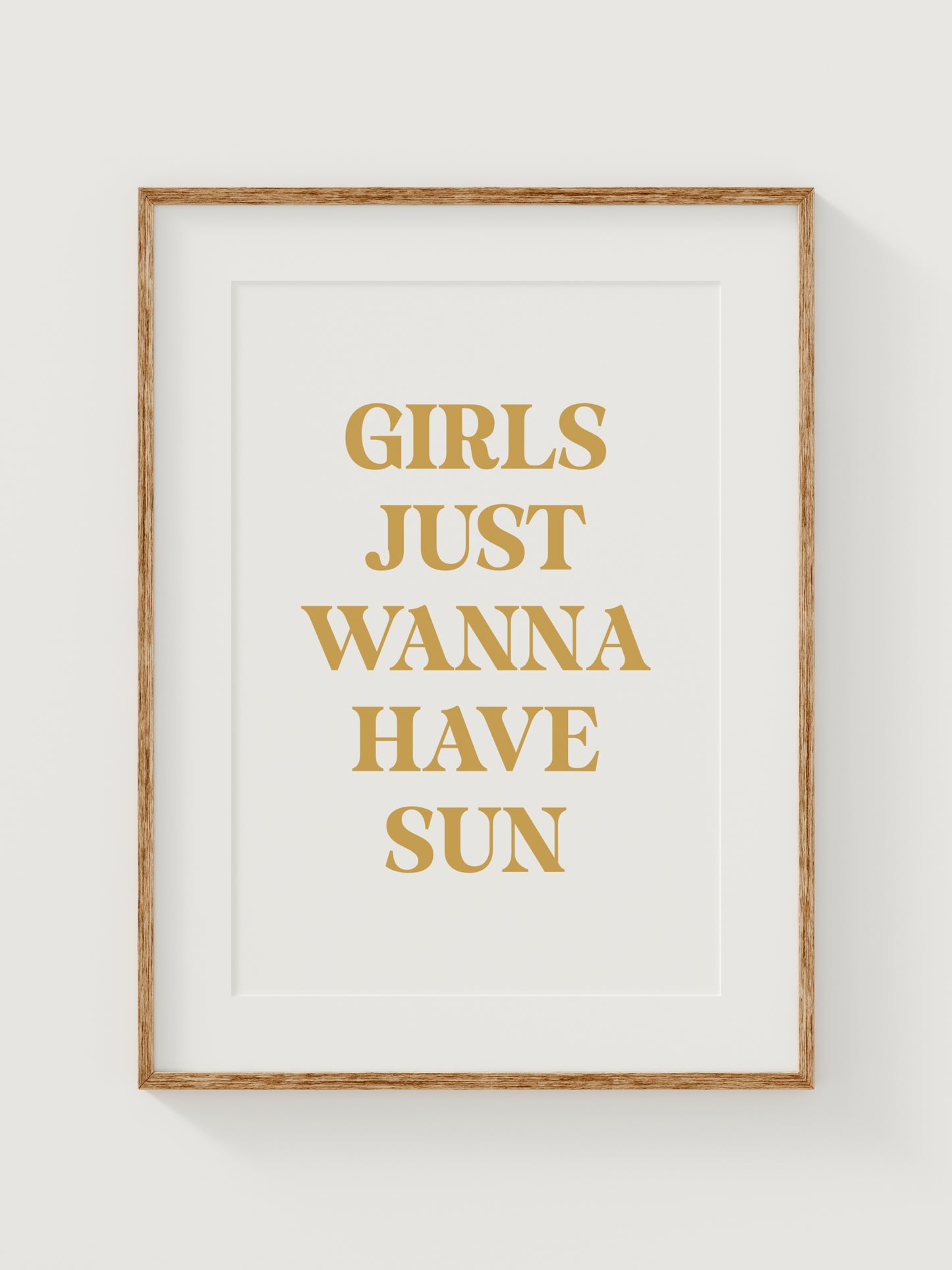 Girls Just Wanna Have Sun
