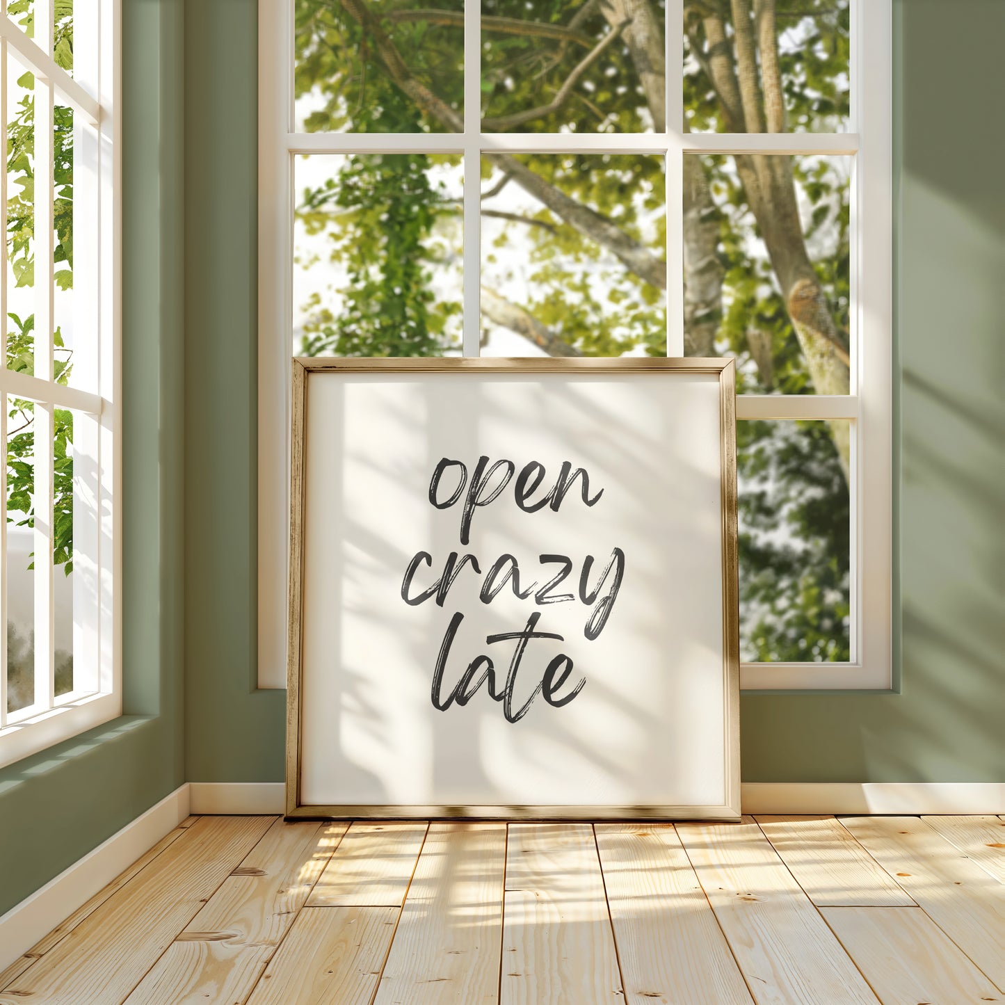Open Crazy Late